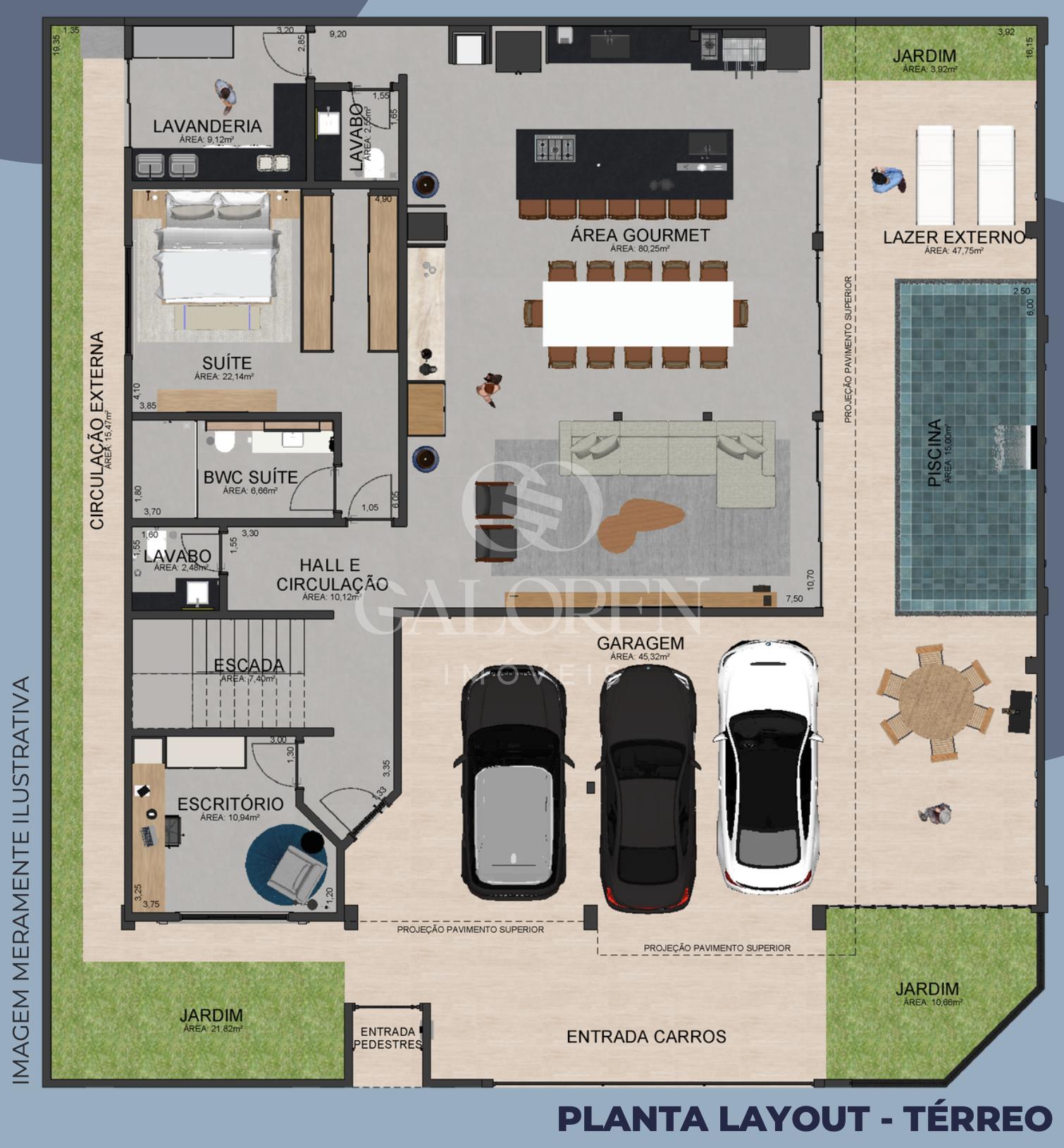 Sobrado 5 suítes 463m Piscina 3 vagas de garagem - Jd. Colina Verde, Maringá PR