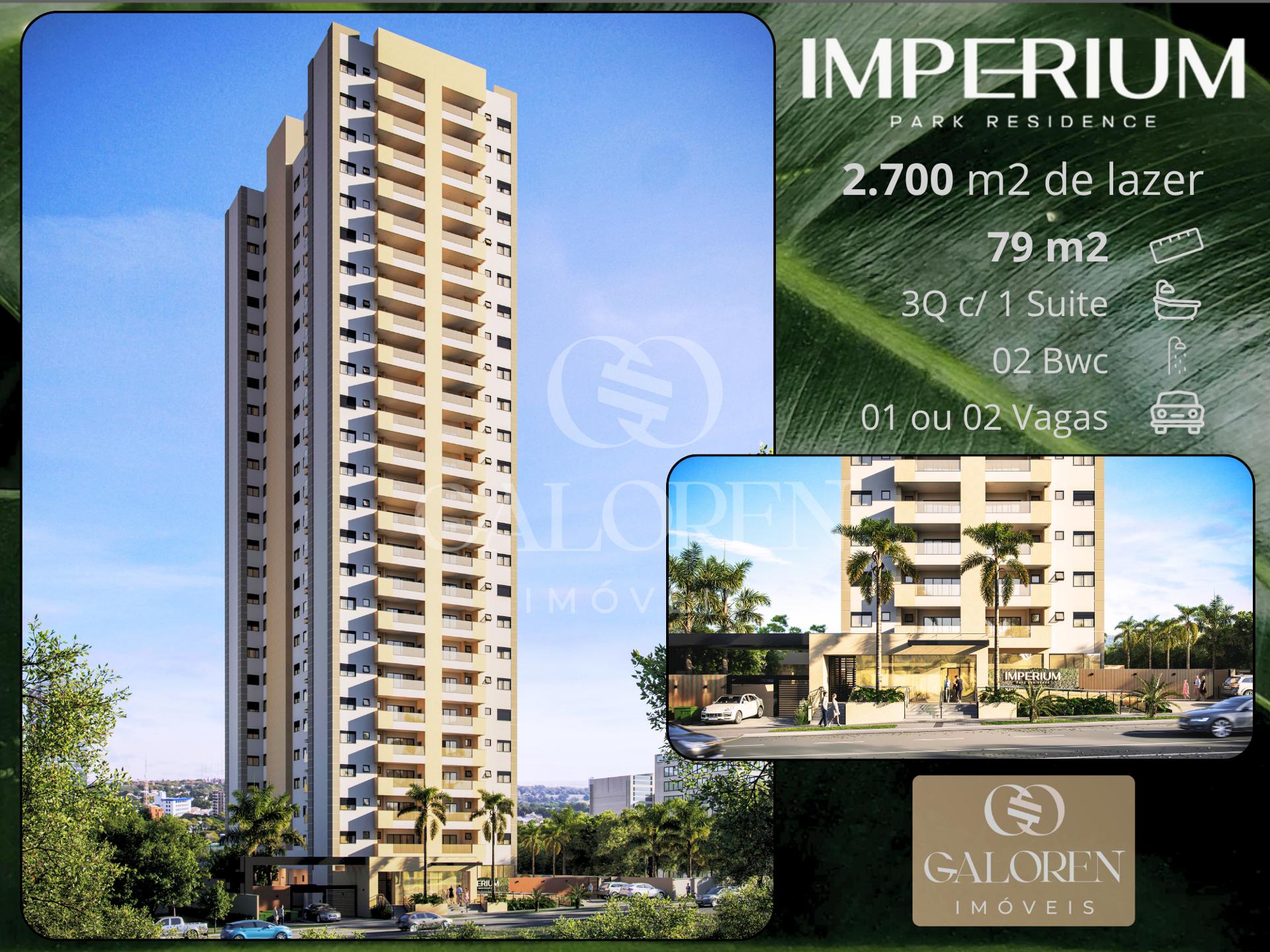 Imperium Residence Monolux  3 Q c/ 1 Suite | 2700 m2 de lazer | Maringá