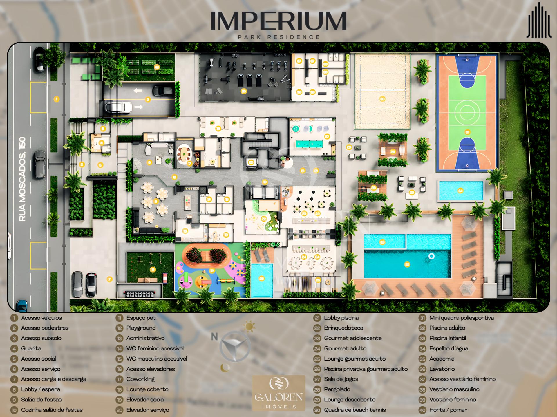 Imperium Residence Monolux  3 Q c/ 1 Suite | 2700 m2 de lazer | Maringá