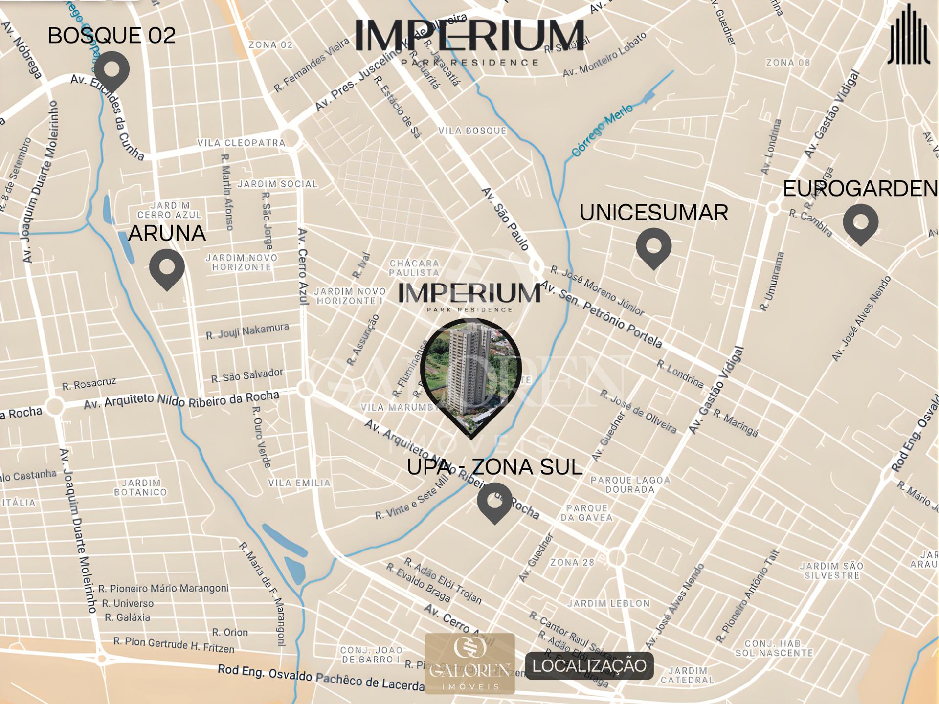 Imperium Residence Monolux  3 Q c/ 1 Suite | 2700 m2 de lazer | Maringá