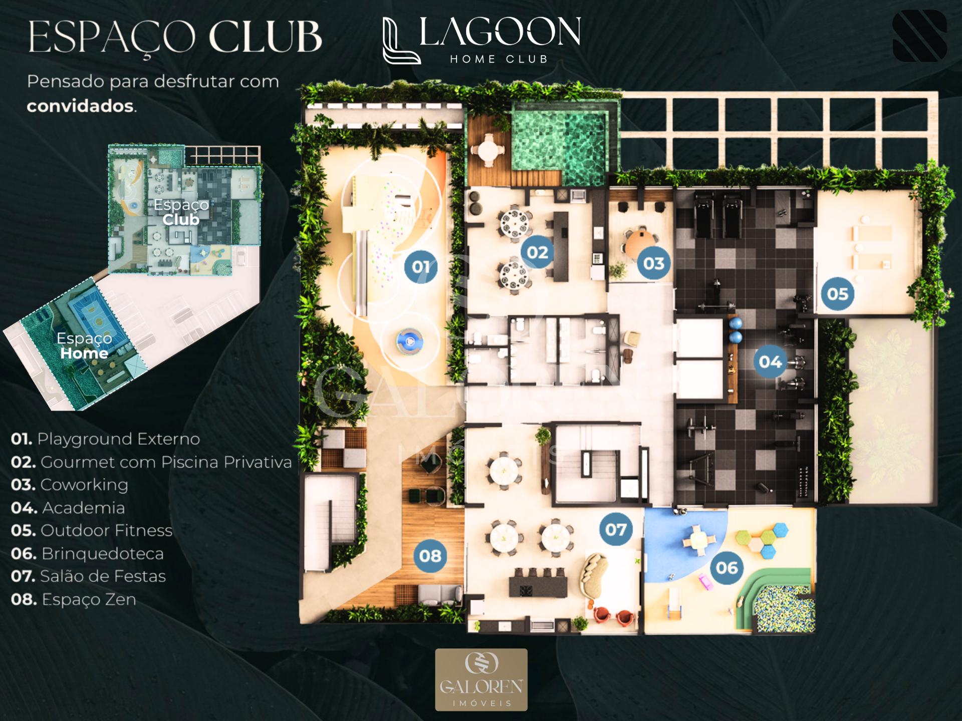 Lagoon Home Club: more na Av. Laguna | Lazer de Resort na Zona 03