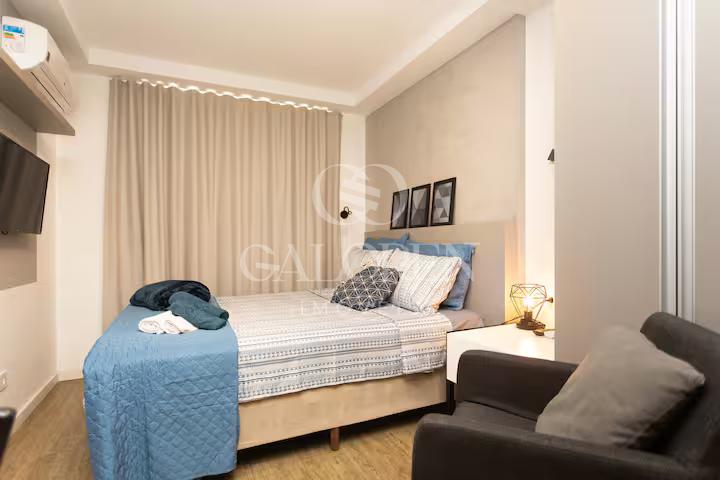 Studio no centro de Curitiba pronto para investir com lazer completo | AirBnb