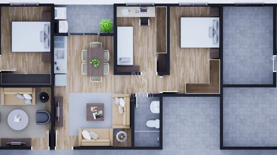 Apartamento 2 dormitórios - Gravatai