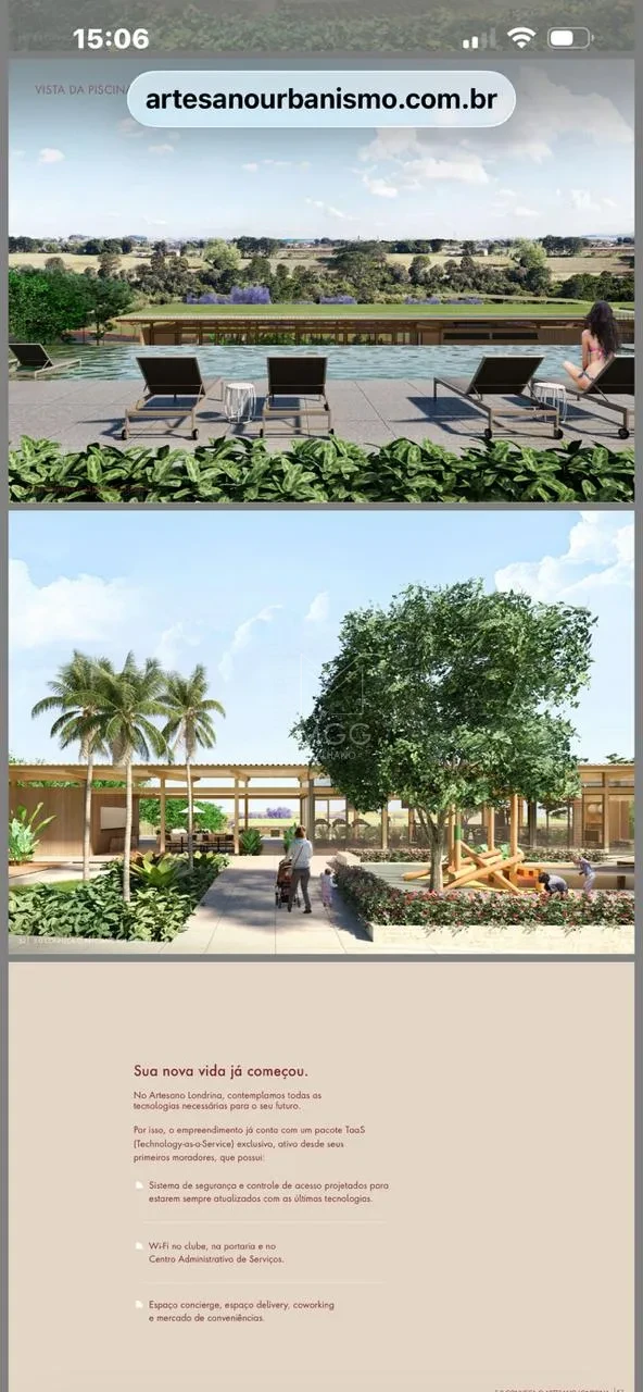 TERRENO CONDOMINIO ARTESANO LONDRINA