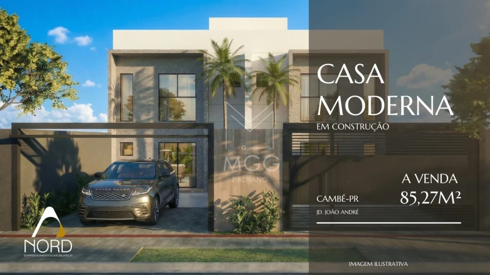 VENDA /SOBRADO EM CONSTRUÇÃO .  CAMBÉ. JARDIM JOÃO ANDRÉ