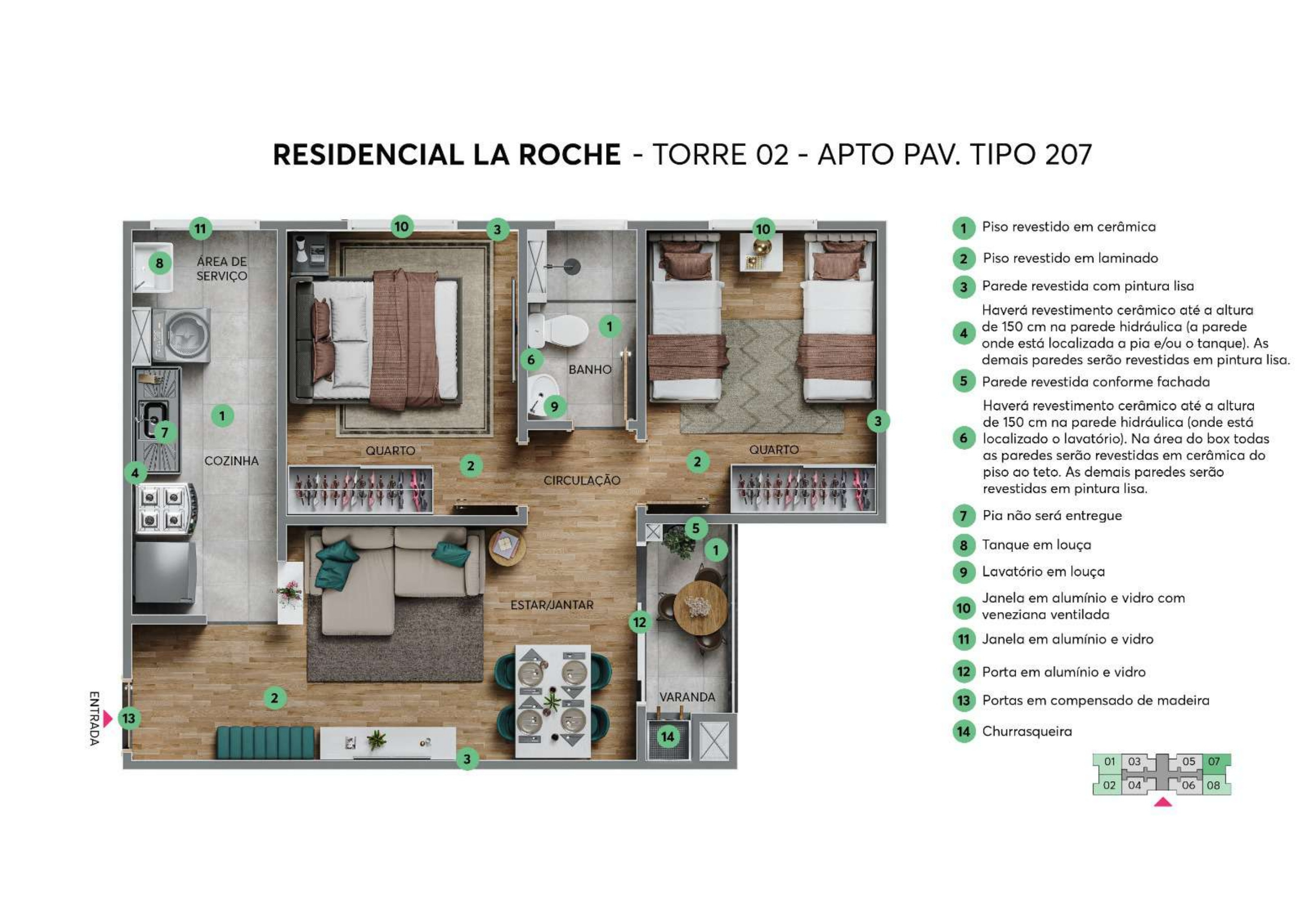 Imagens do imóveis Apartamento Na Planta À Venda Residencial La Roche Londrina