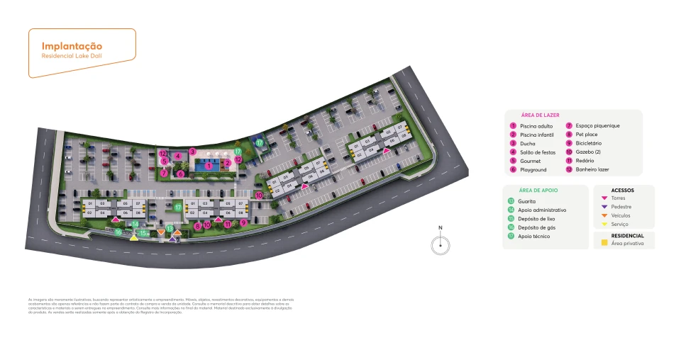 Imagens do imóveis Apartamento Na Planta À Venda Residencial Lake Dalí Londrina