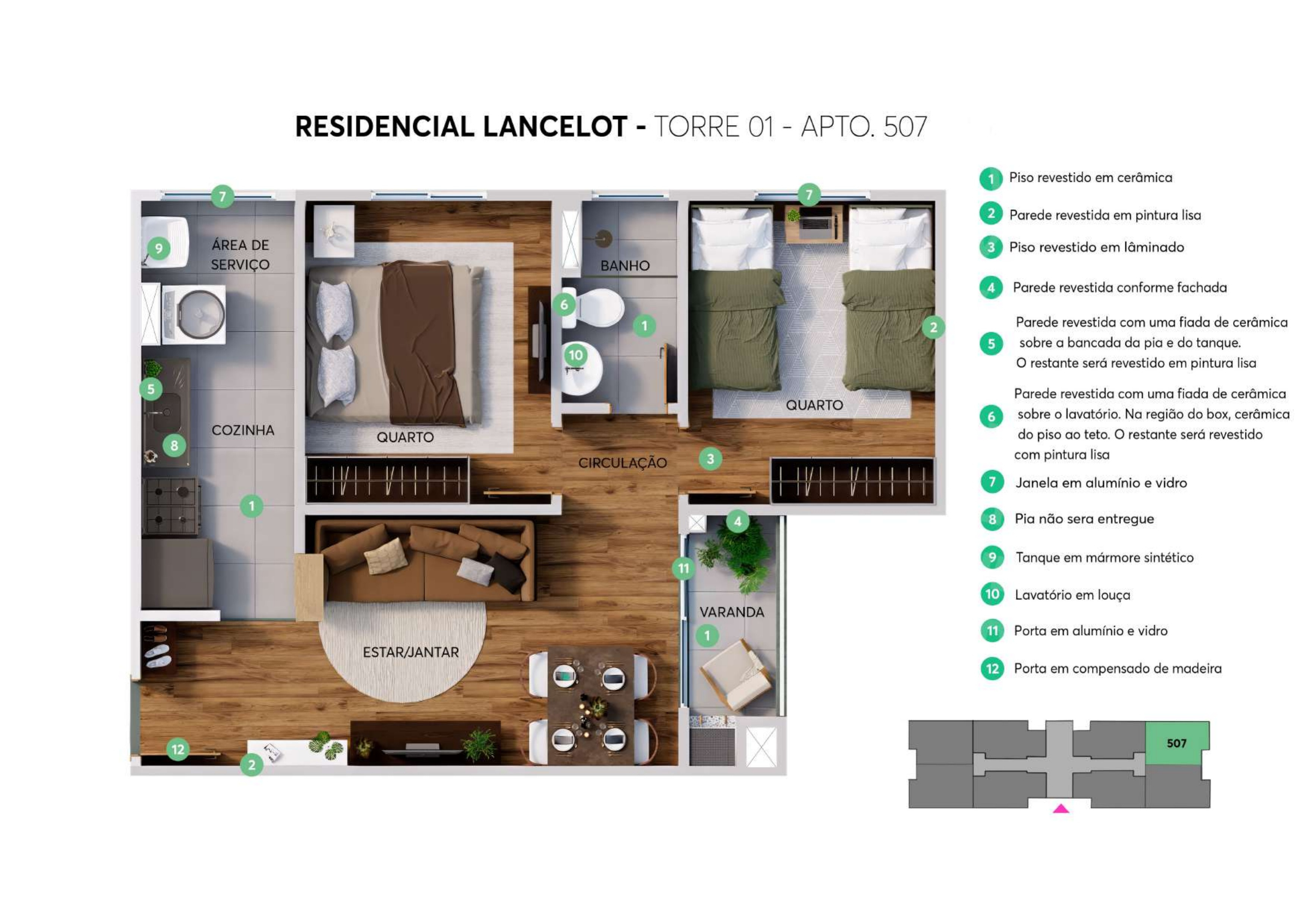 Imagens do imóveis Apartamento Na Planta À Venda Residencial Lancelot Londrina