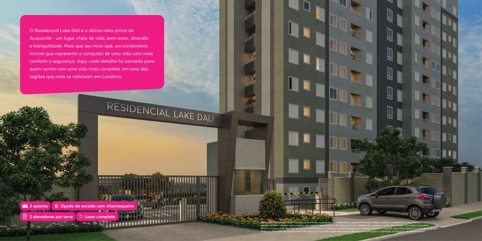 Imagens do imóveis Apartamento Na Planta À Venda Residencial Lake Dalí Londrina