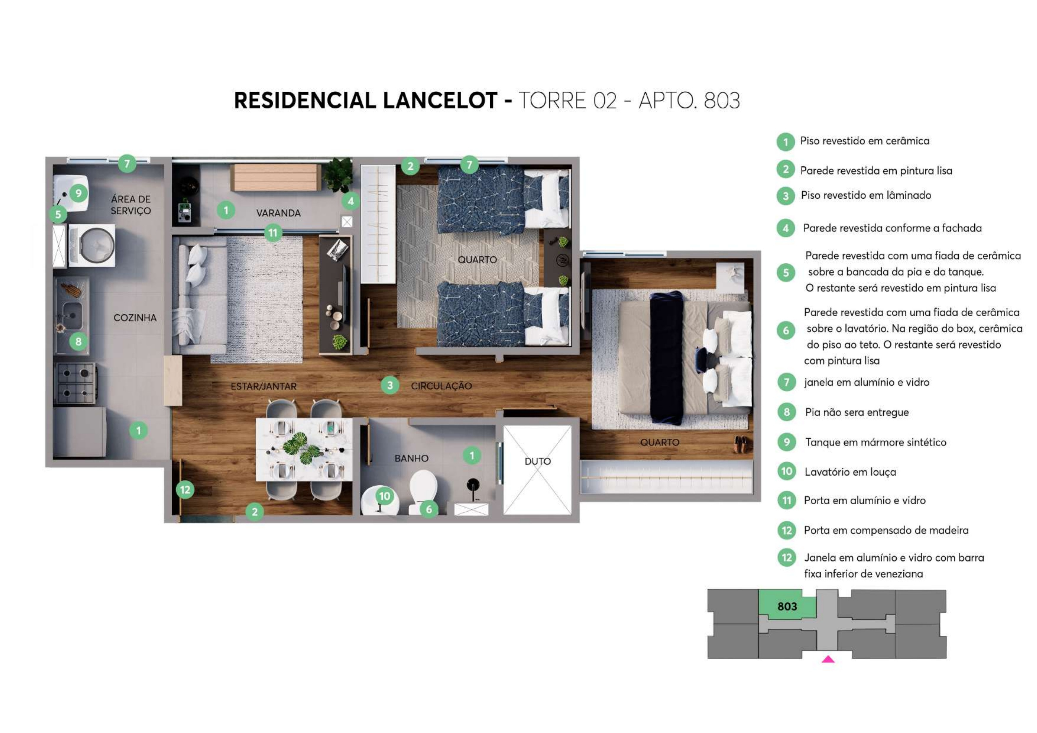 Imagens do imóveis Apartamento Na Planta À Venda Residencial Lancelot Londrina