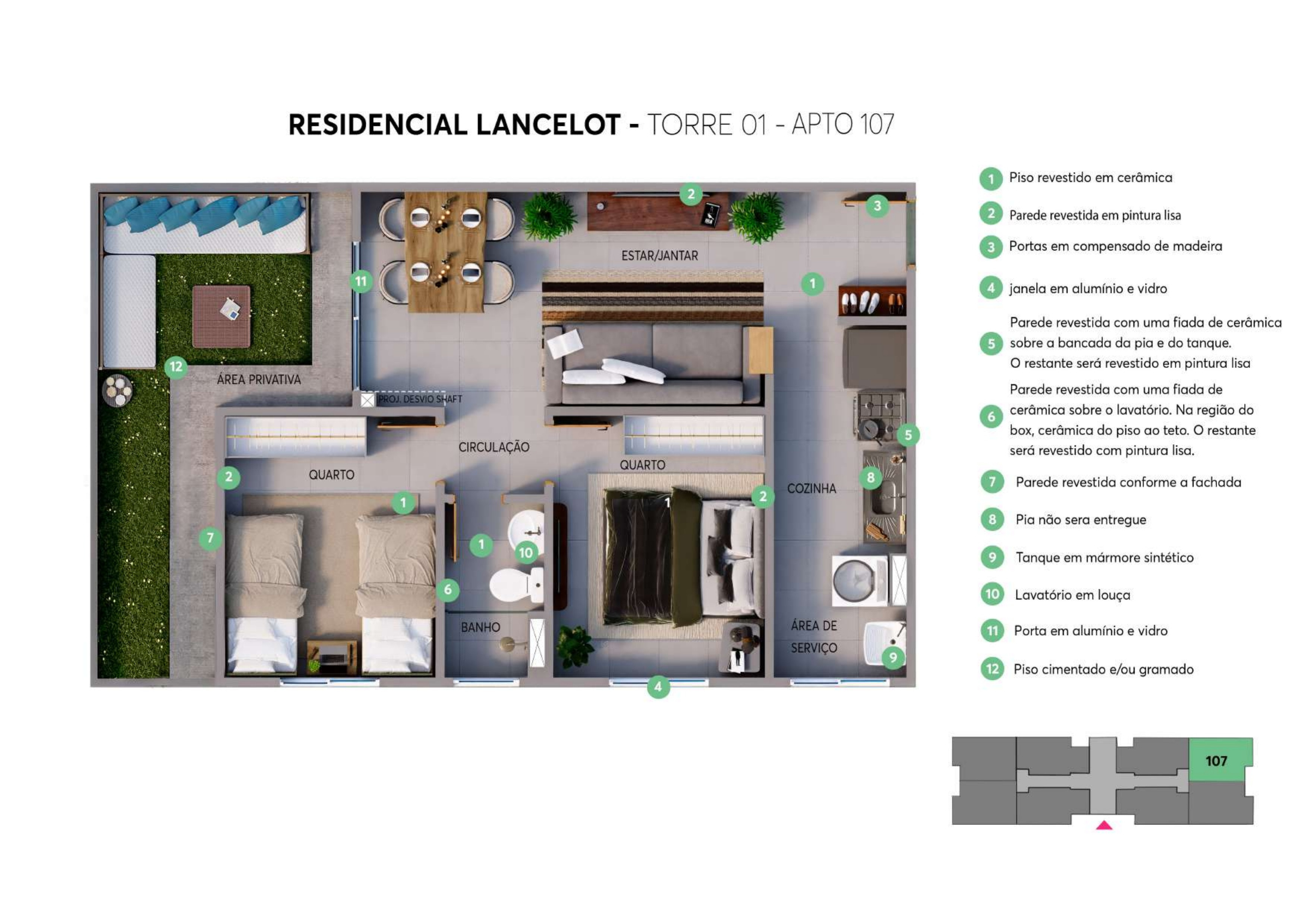 Imagens do imóveis Apartamento Na Planta À Venda Residencial Lancelot Londrina