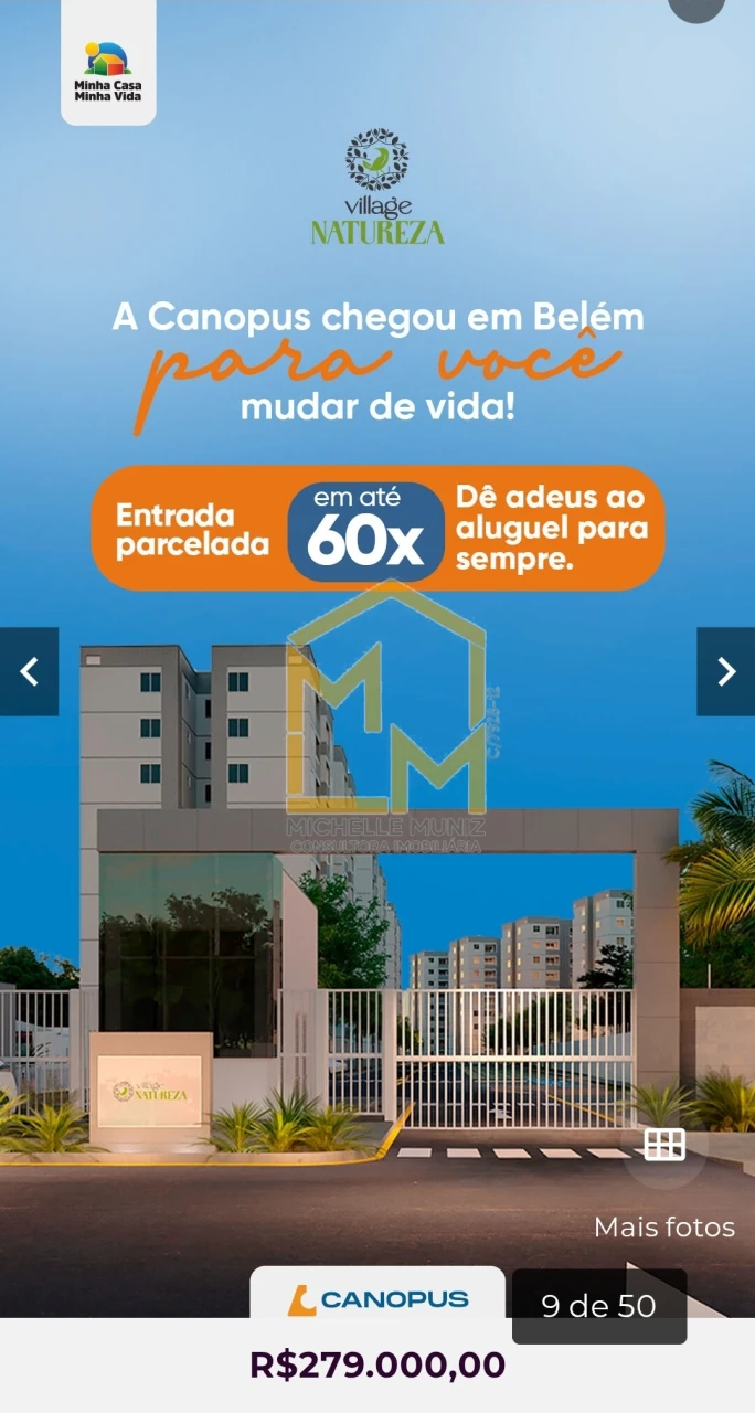 Imagens do imóveis APARTAMENTO, 2 QUARTOS, VILLAGE NATUREZA, MINHA CASA MINHA VIDA - BELÉM - LANÇAMENTO
