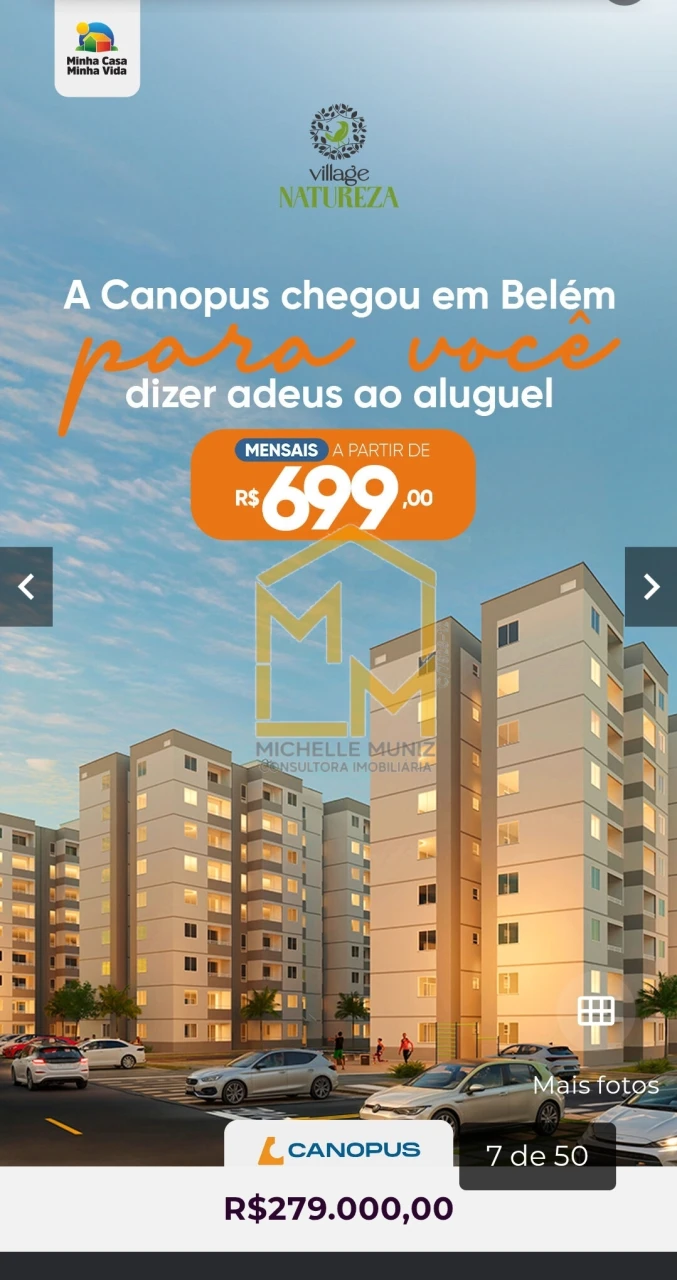 Imagens do imóveis APARTAMENTO, 2 QUARTOS, VILLAGE NATUREZA, MINHA CASA MINHA VIDA - BELÉM - LANÇAMENTO