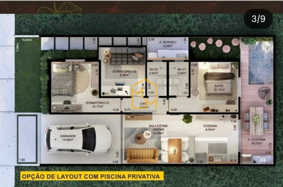 Imagens do imóveis CASA, 2 QUARTOS, CONDOMÍNIO JARDINS DI SEFFER – ANANINDEUA
