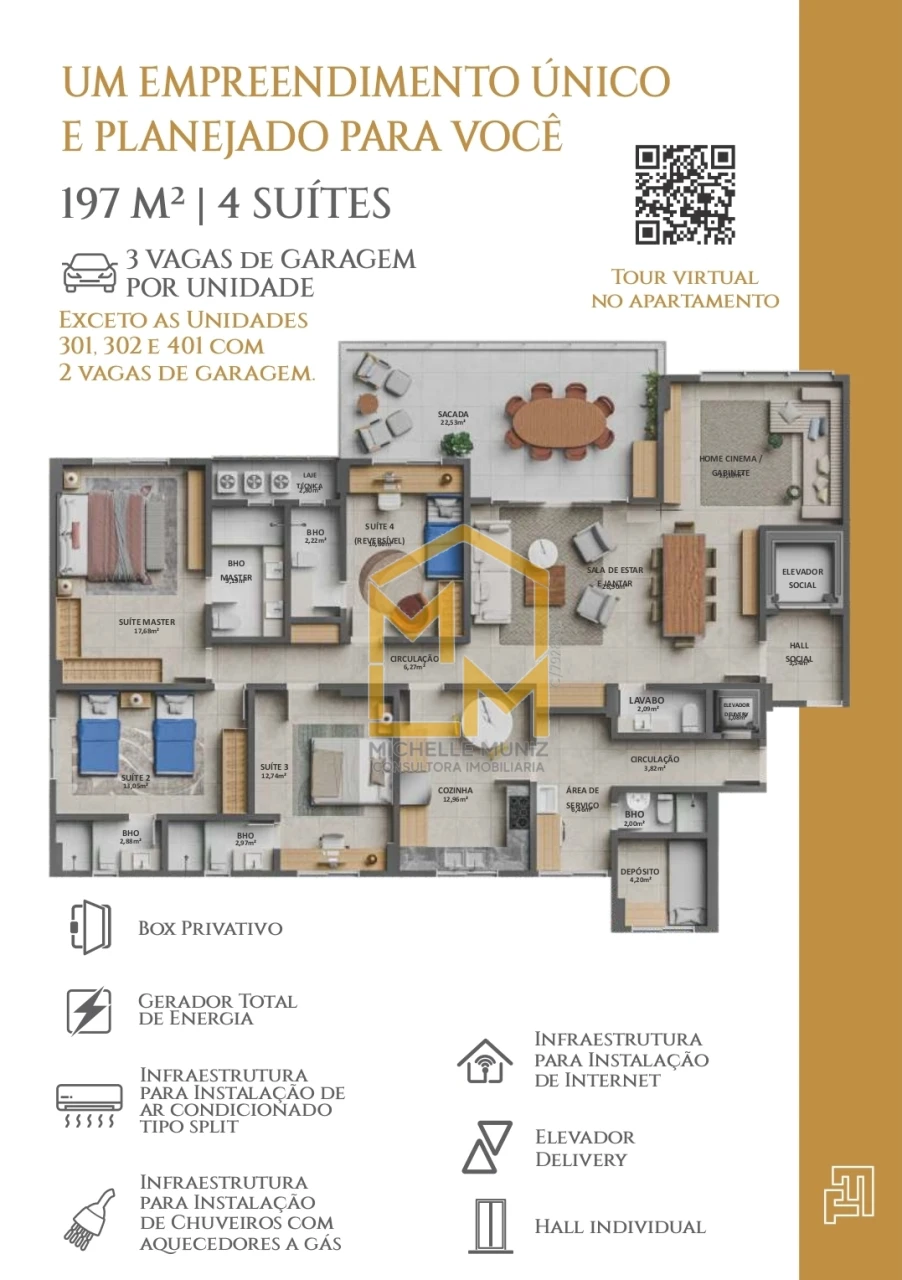 Imagens do imóveis APARTAMENTO, 4 SUÍTES, LANÇAMENTO, ILHA DA MADEIRA, SÃO BRAS - BELÉM - LANÇAMENTO