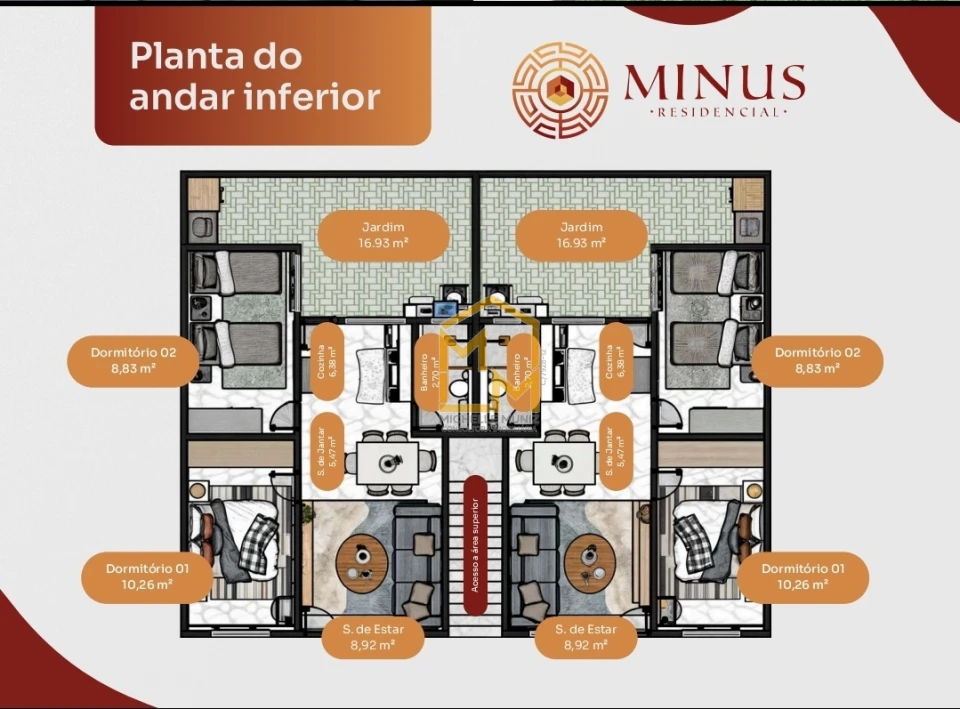 Imagens do imóveis CASA, 2 QUARTOS, RESIDENCIAL MINUS – MARITUBA