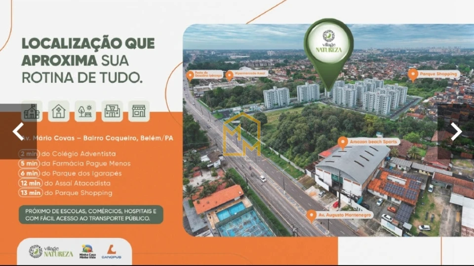 Imagens do imóveis APARTAMENTO, 2 QUARTOS, VILLAGE NATUREZA, MINHA CASA MINHA VIDA - BELÉM - LANÇAMENTO