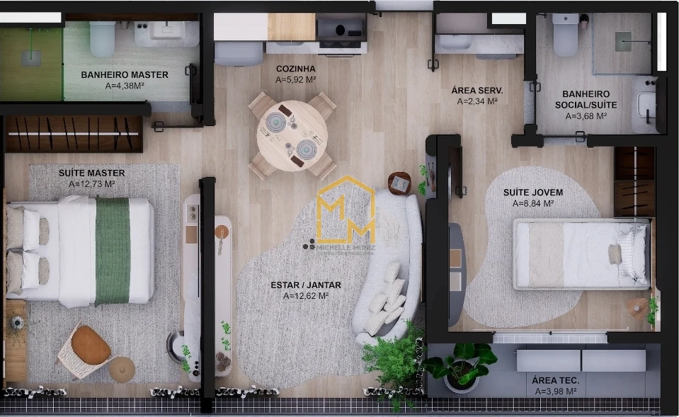 Imagens do imóveis APARTAMENTO, 2 SUÍTES, DELUX LM TOWER, MAGALHÃES BARATA, UMARIZAL - BELÉM - LANÇAMENTO/INÍCIO DAS OBRAS