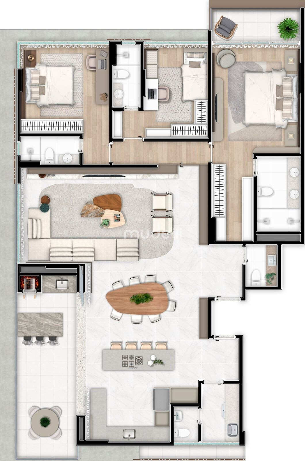Apartamento 3 quartos à venda em São Pedro, São José dos Pinhais - foto 19