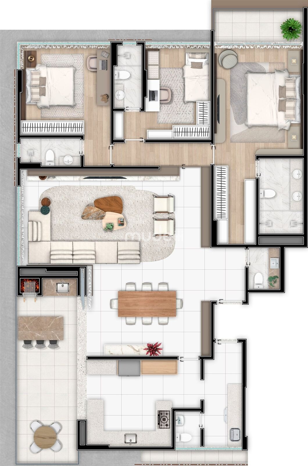 Apartamento 3 quartos à venda em São Pedro, São José dos Pinhais - foto 21