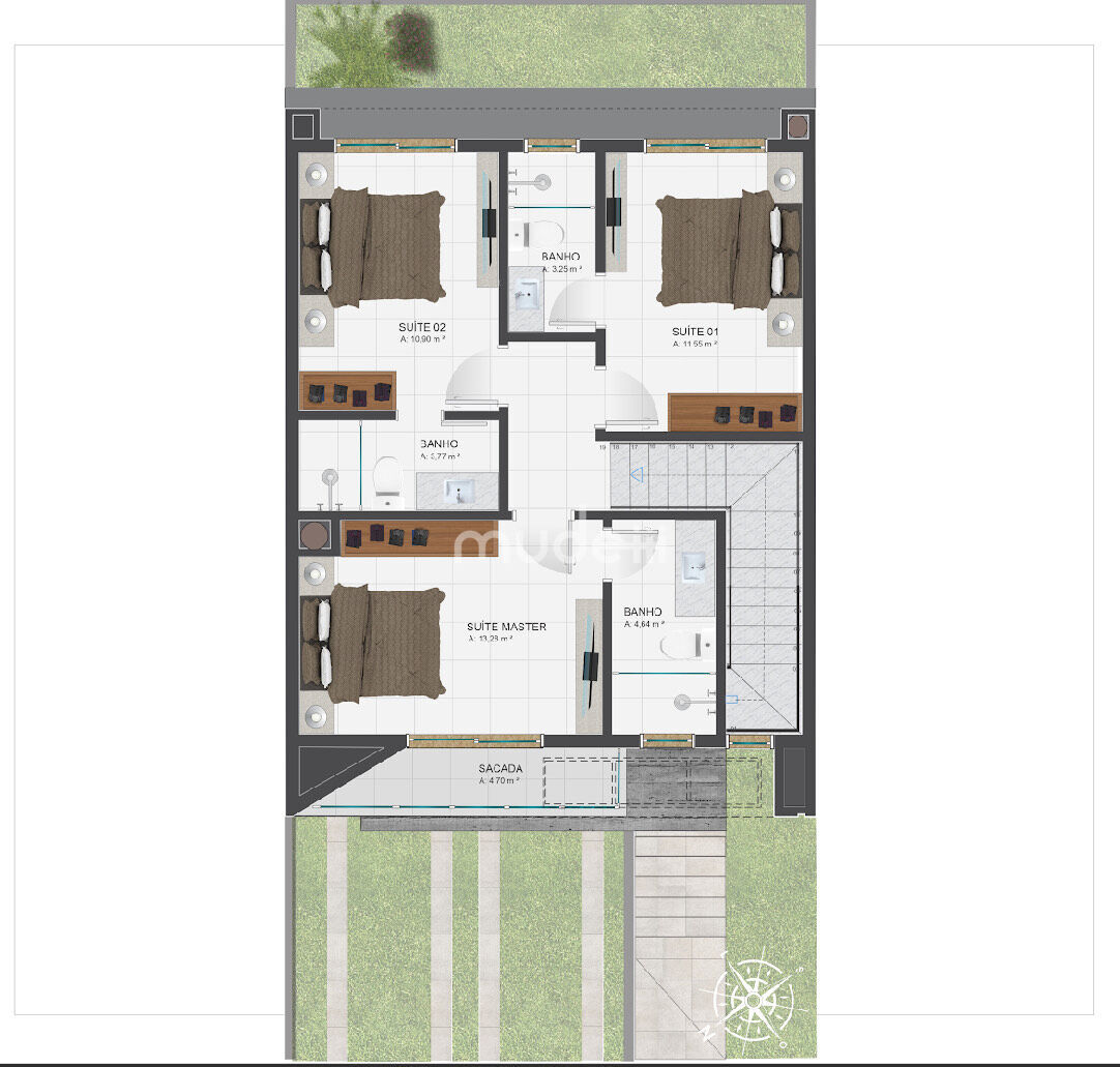 Casa 3 quartos à venda em Santa Cândida, Curitiba - foto 3