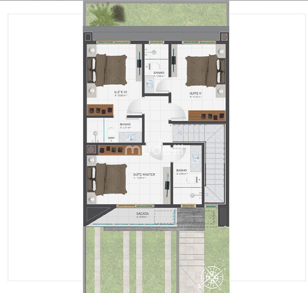 Casa 3 quartos à venda em Santa Cândida, Curitiba — Residencial Vivace - foto 5