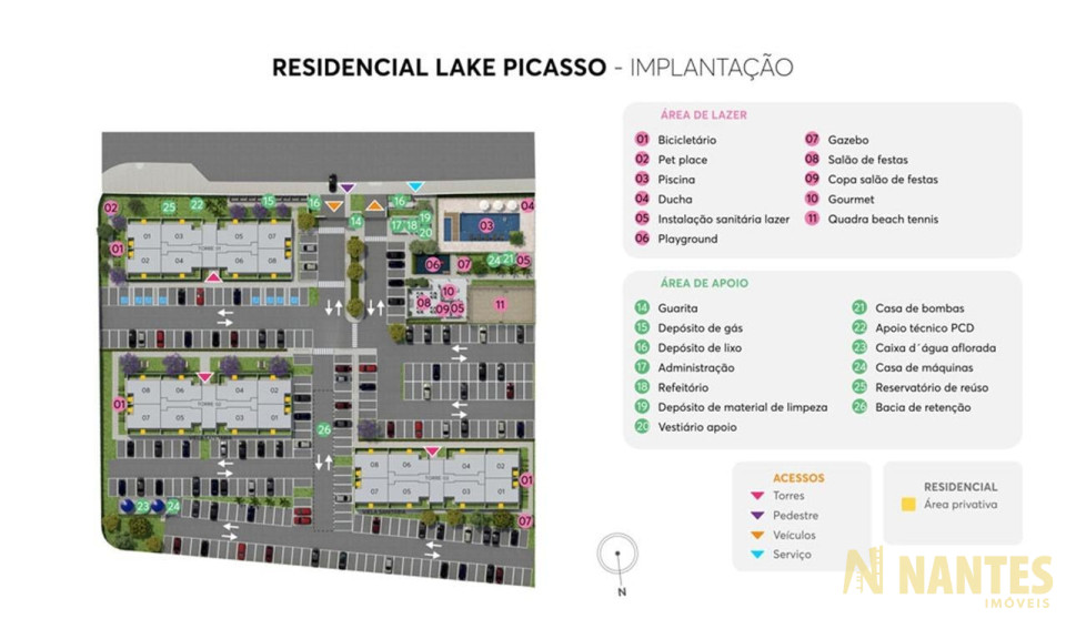 Apartamento garden para venda, Edifício Lake Picasso, Zona Leste, Acquaville - Londrina PR