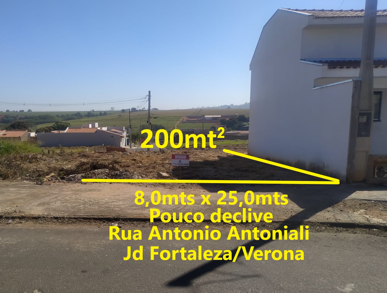 Imagens do imóveis Terreno (Em rua) à Venda, 200m² - Bairro Jd Verona em Vargem Grande do Sul
