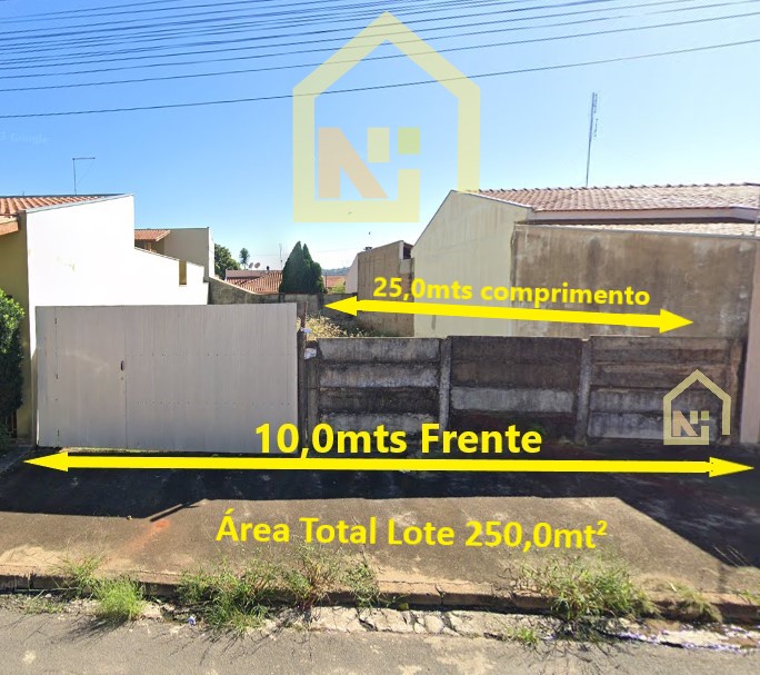 Imagens do imóveis Terreno (Em rua) à Venda, 250m² - Bairro Jardim Redentor em Vargem Grande do Sul