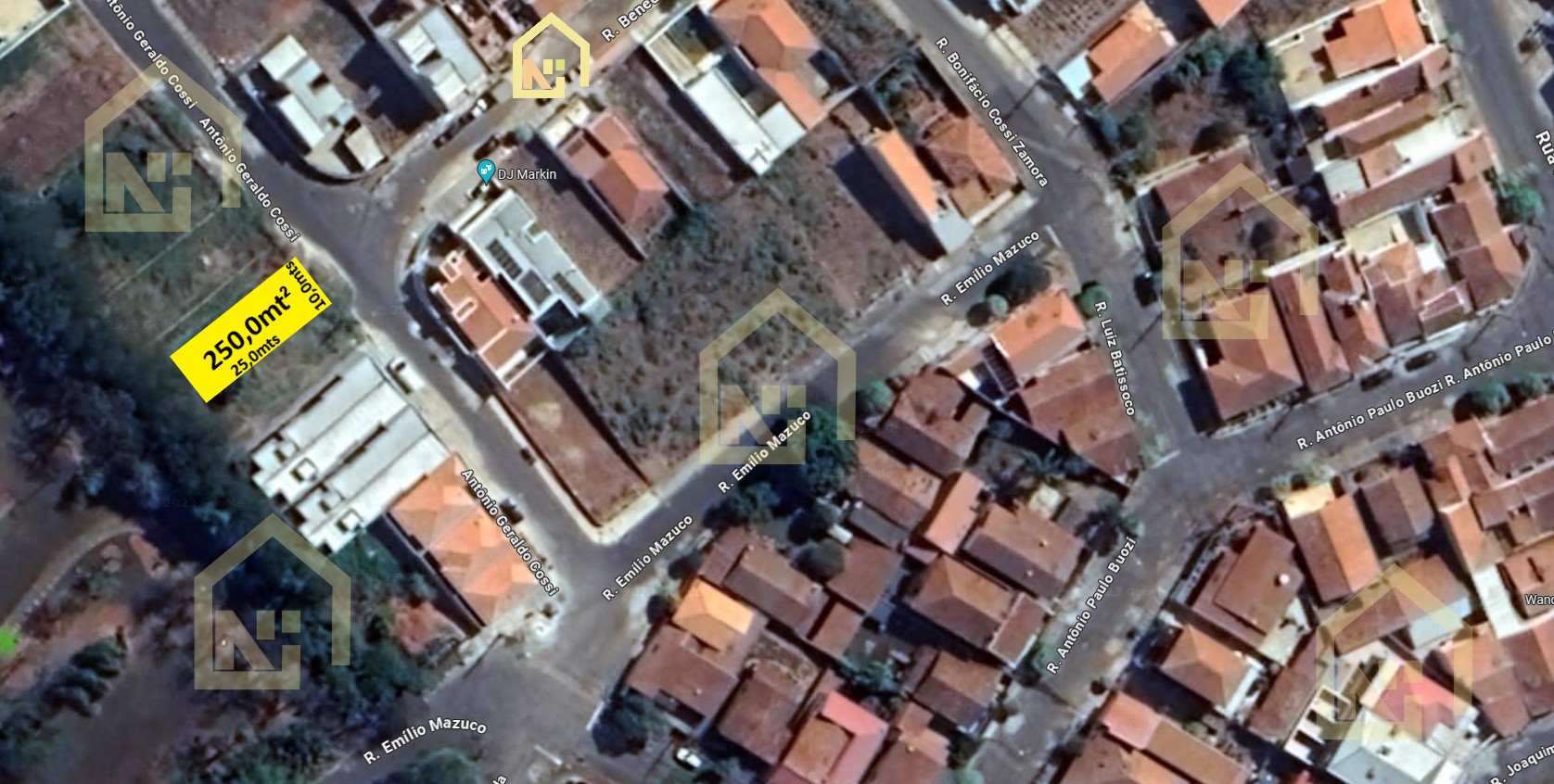 Imagens do imóveis Terreno (Em rua) à Venda, 250m² - Bairro Jardim Manaca em Vargem Grande do Sul