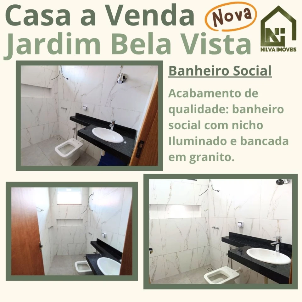 Imagens do imóveis Vendo Casa Nova com dois quartos e área Gourmet, Jardim Petunia