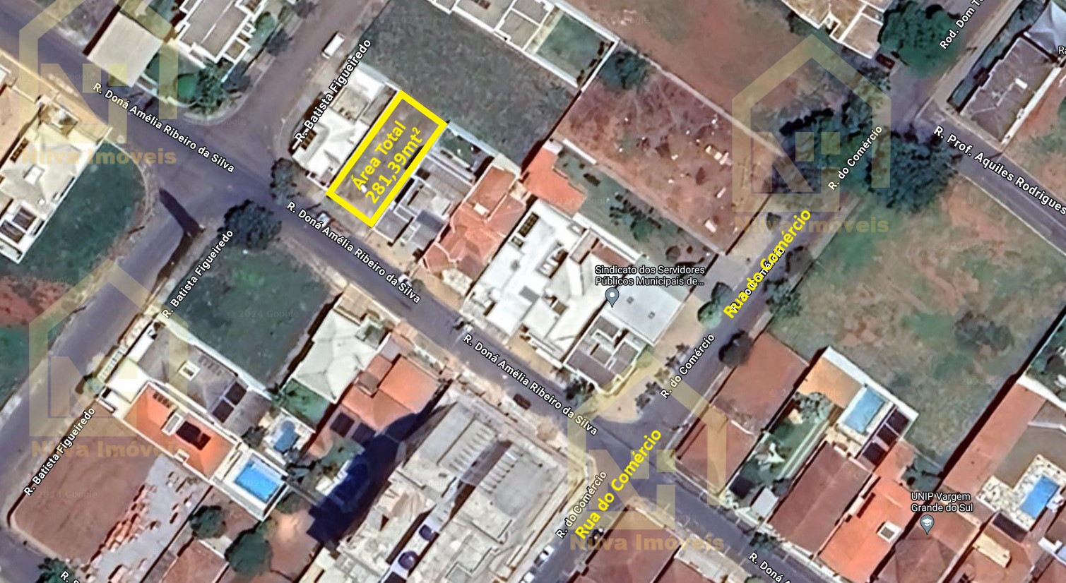 Imagens do imóveis Terreno (Em rua) à Venda, 281m² - Bairro JARDIM SAO PAULO em Vargem Grande do Sul