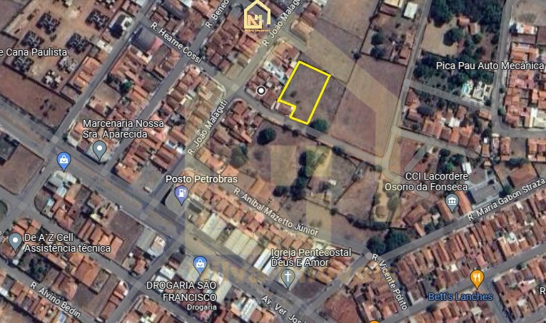 Imagens do imóveis Terreno (Em rua) à Venda, 2505m² - Bairro Jardim São José em Vargem Grande do Sul