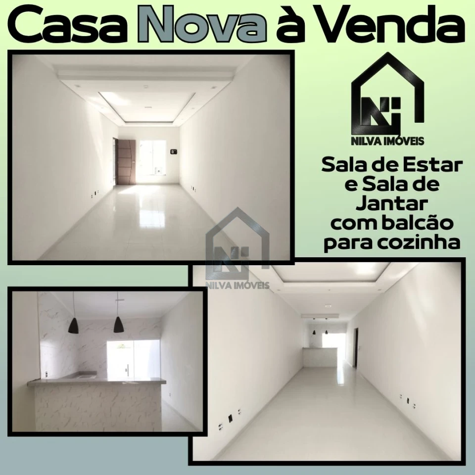 Imagens do imóveis Casa Nova à Venda- Suíte +  quarto - Duas vagas de garagem - Acabamento moderno e de qualidadea