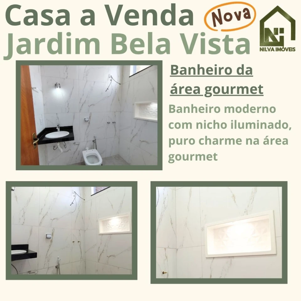 Imagens do imóveis Vendo Casa Nova com dois quartos e área Gourmet, Jardim Petunia