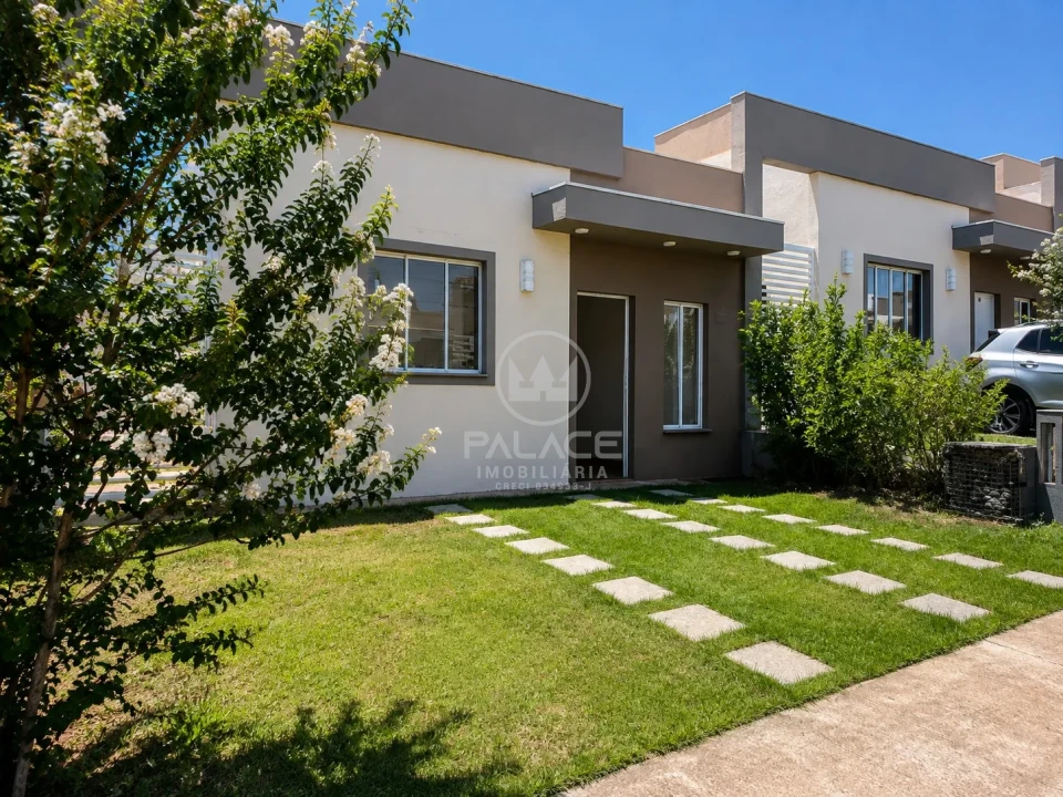 Casa em condomínio, 2 suítes e 2 vagas, Reserva Taquaral II, Piracicaba, SP.