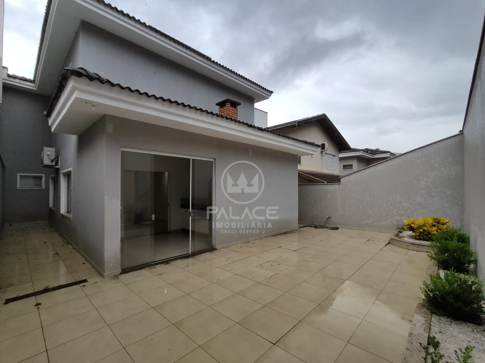 Casa 3 Suítes, Churrasqueira, Escritório, Em Condomínio Para Alugar Residencial Leao Piracicaba