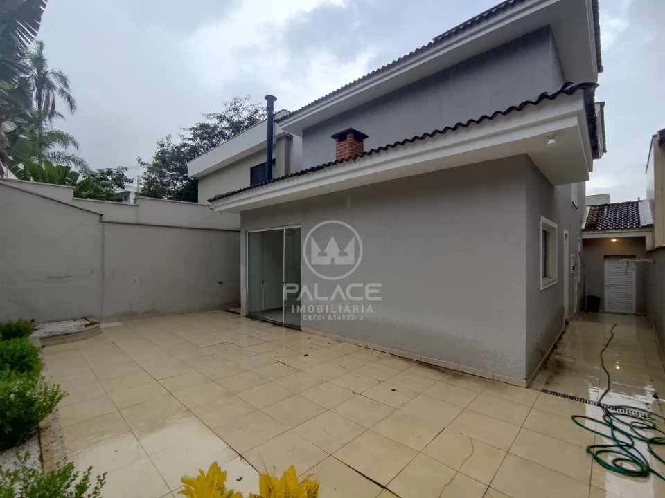 Casa 3 Suítes, Churrasqueira, Escritório, Em Condomínio Para Alugar Residencial Leao Piracicaba