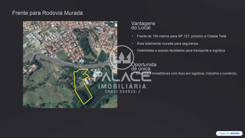 Imagens do imóveis terreno comercial à venda em ponte alta, tietê 22400m²