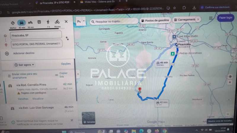 Imagens do imóveis sítio à venda em área rural, tietê 33500m²
