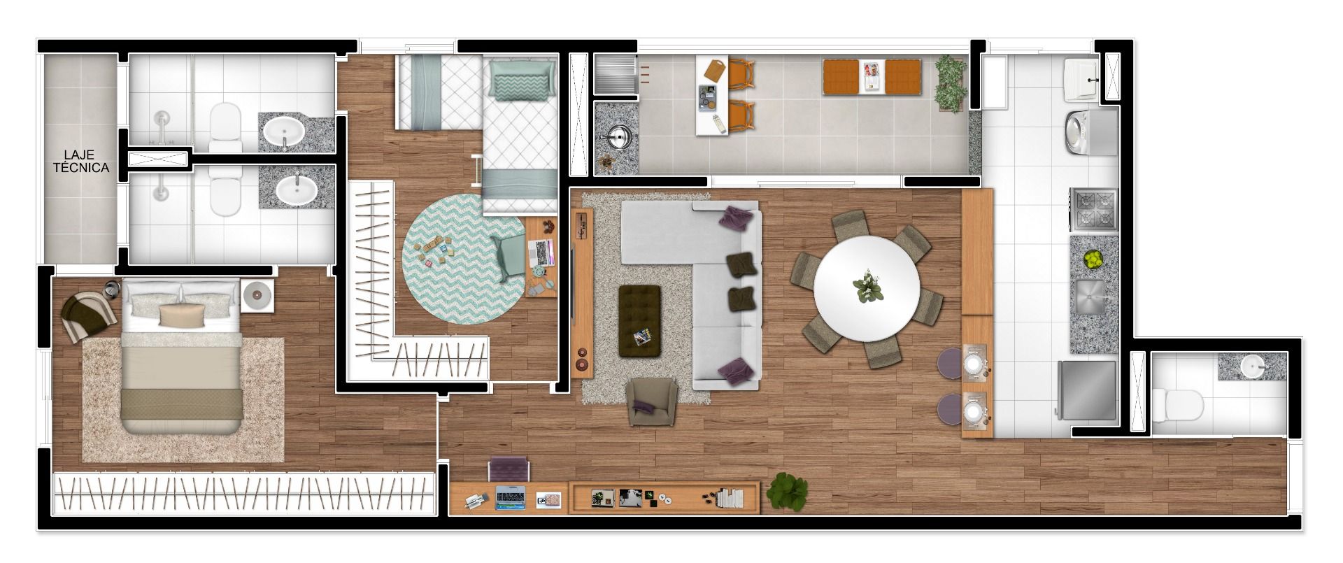 Imagens do imóveis apartamento à venda em alemães, piracicaba 2 quartos 86m²