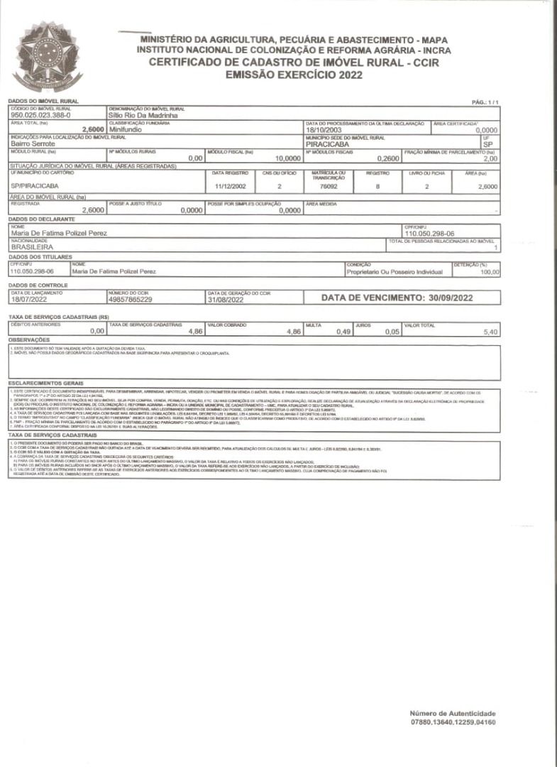 Imagens do imóveis sítio à venda em serrote, piracicaba 1 quarto 26m²