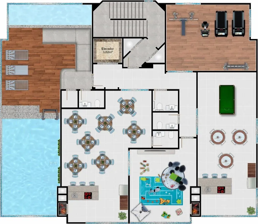 Imagens do imóveis Apartamento com 2 suítes e 2 vagas de garagem, no Perequê em Porto Belo