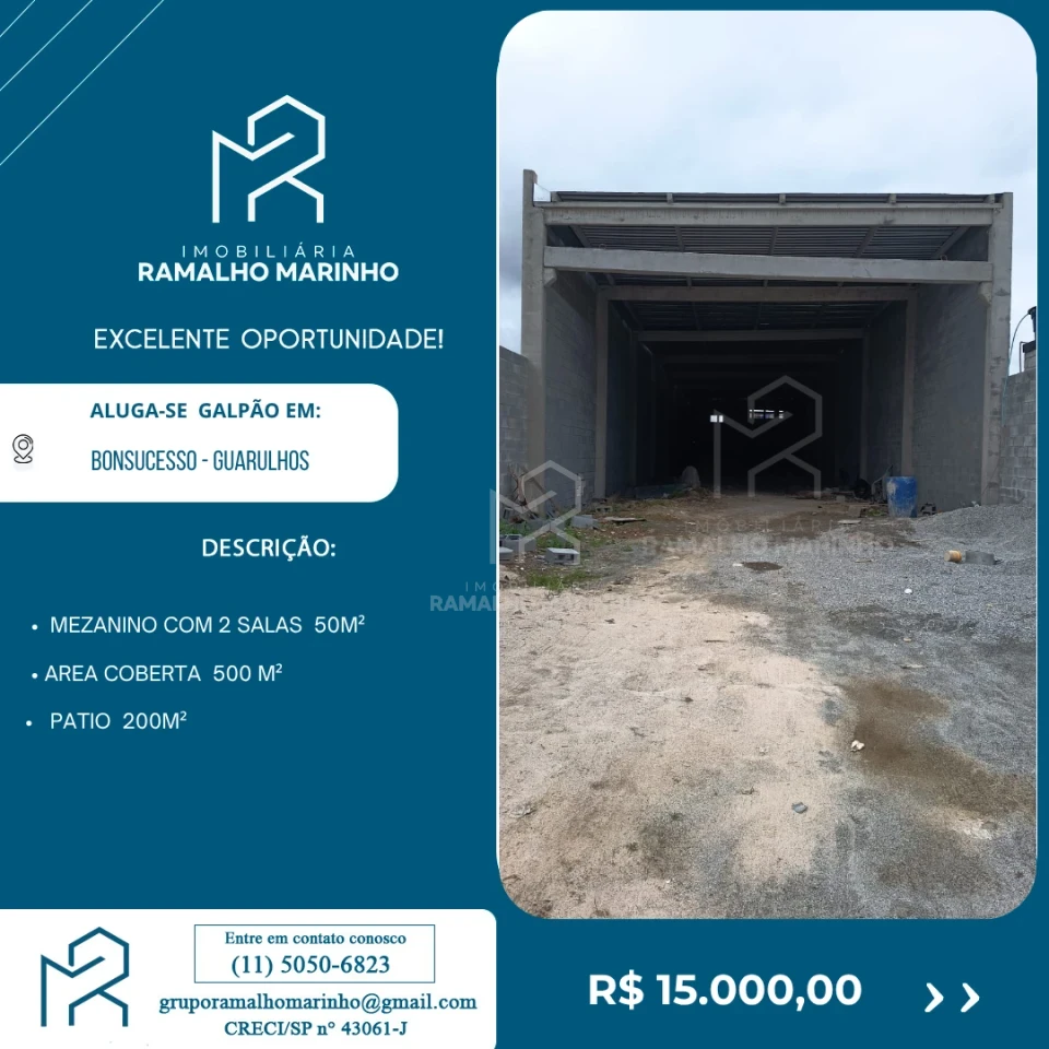 Imagens do imóveis Galpão Comercial Bonsucesso