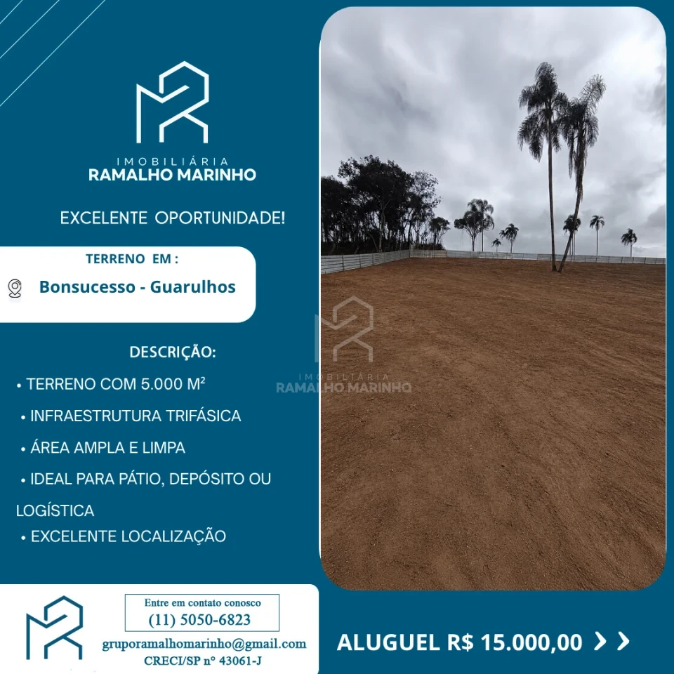 Imagens do imóveis TERRENO LOCAÇÃO