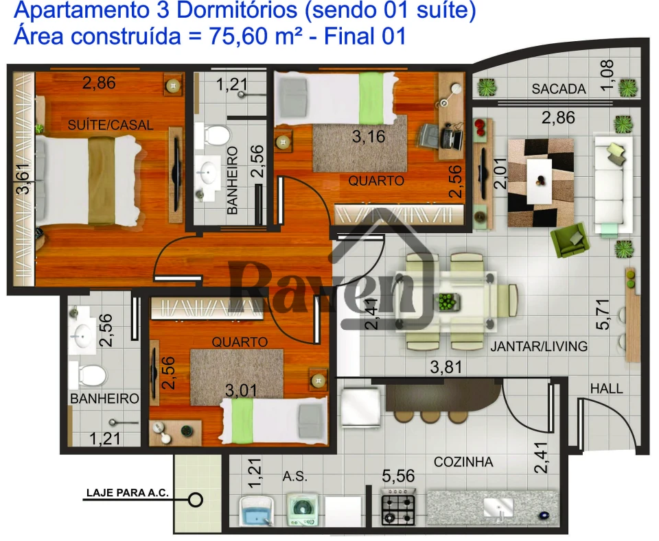 Imagens do imóveis Apartamento Para Alugar Residencial Veneza Hortolândia