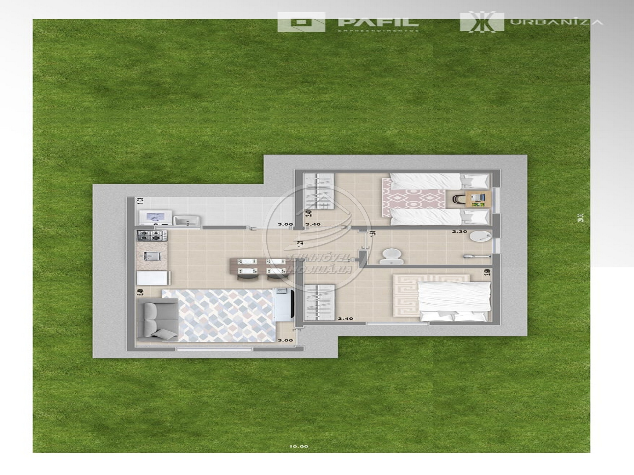 Casa a venda em Uberaba |Villas do Parque Residencial | 2 quartos | Lote 200 m²  | R$500,00 de Sinal o restante Parcelado.