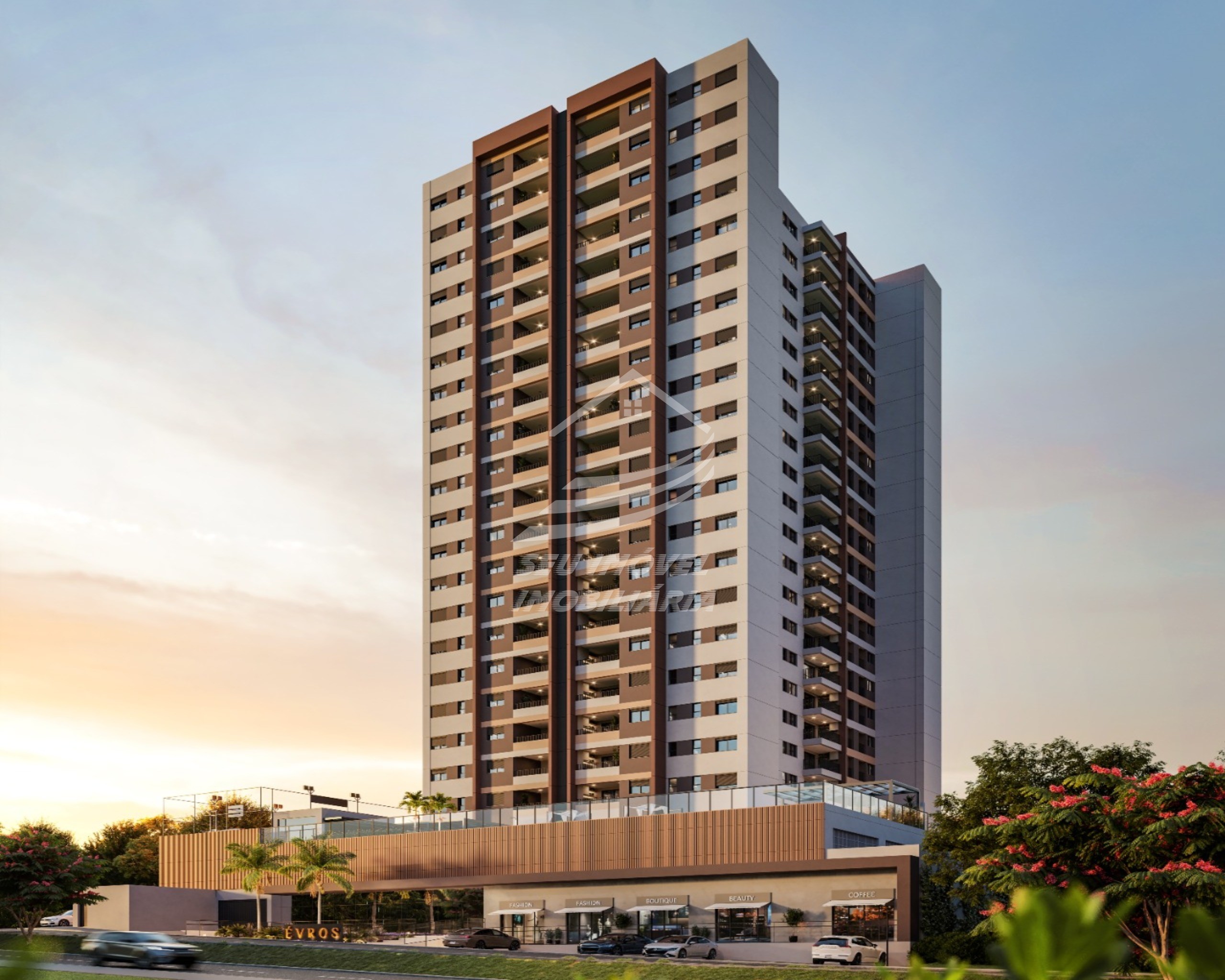 Apartamentos a venda em Uberaba | Évros | 2 vagas | 101 m² | Torre Única | 22 andares