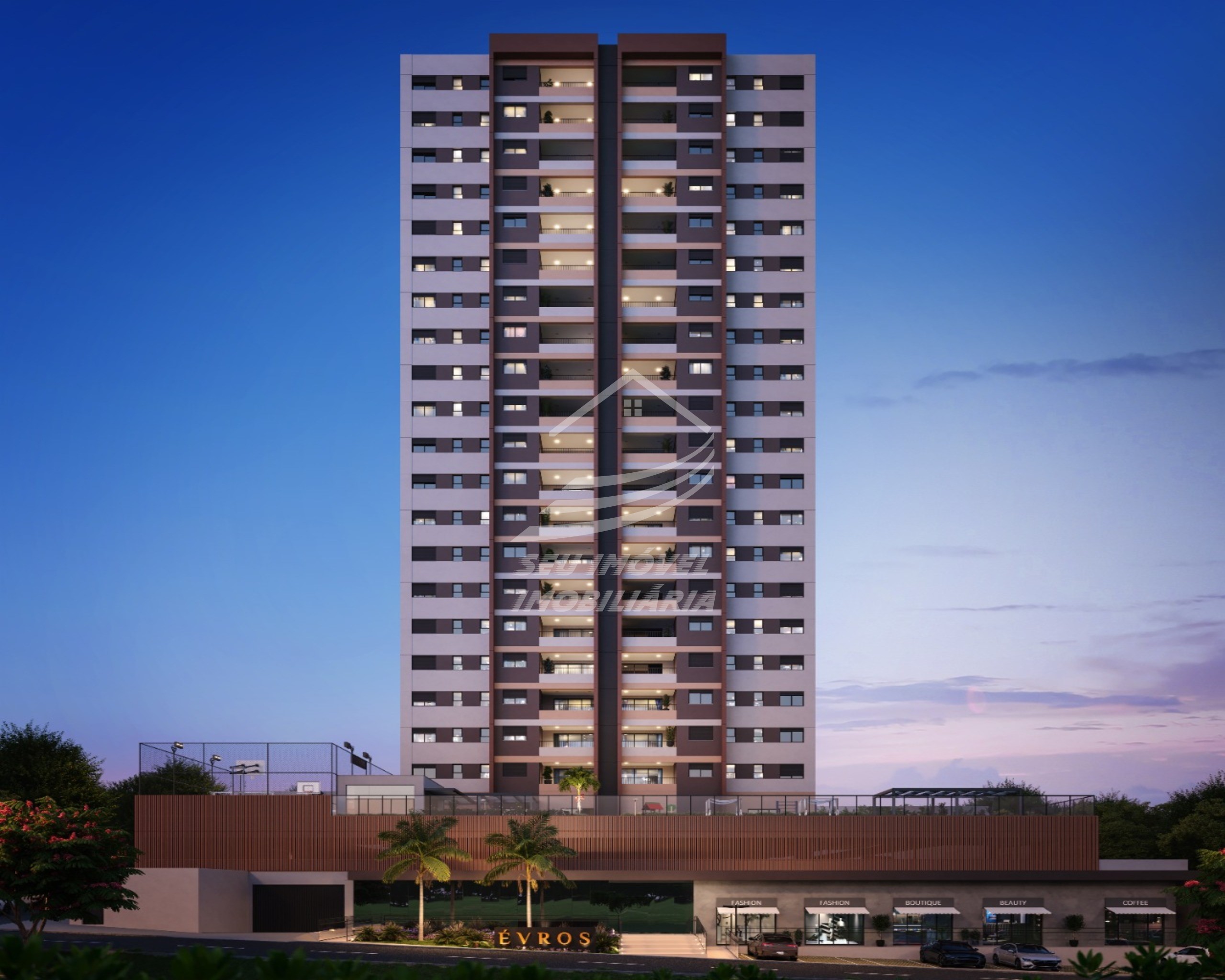 Apartamentos a venda em Uberaba | Évros | 2 vagas | 101 m² | Torre Única | 22 andares