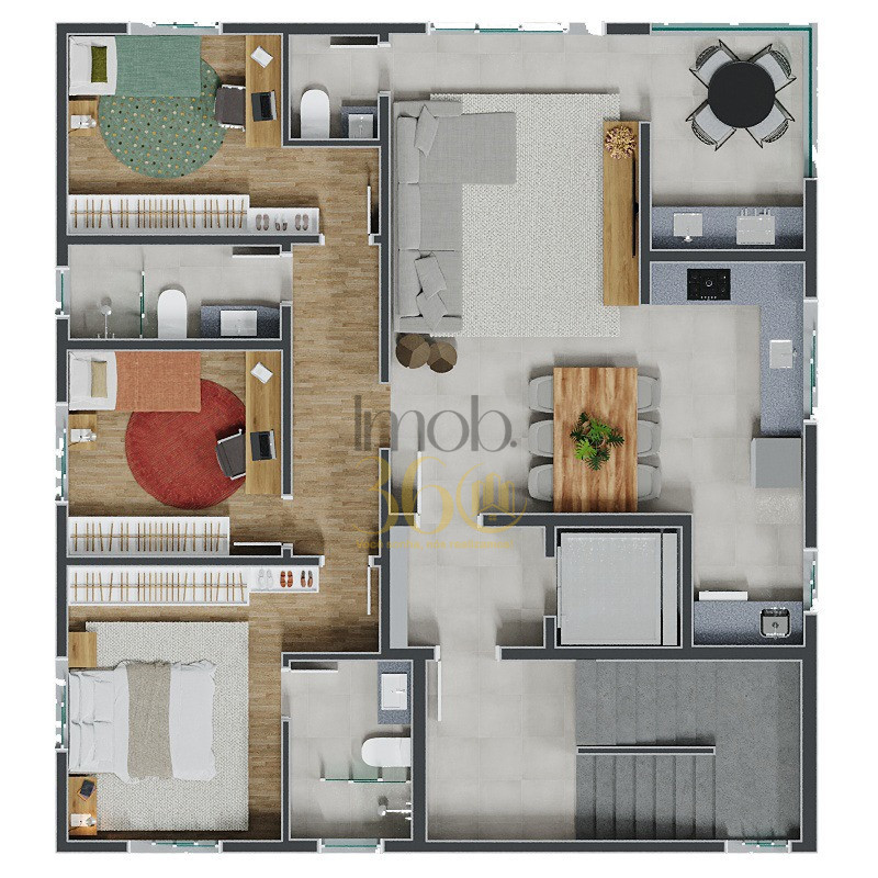 LANÇAMENTO NO BARREIRO DA AÇORES - Prédio residencial, um apartamento por andar